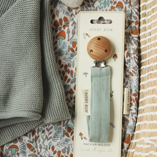 Pacifier holder - Corduroy, Blue