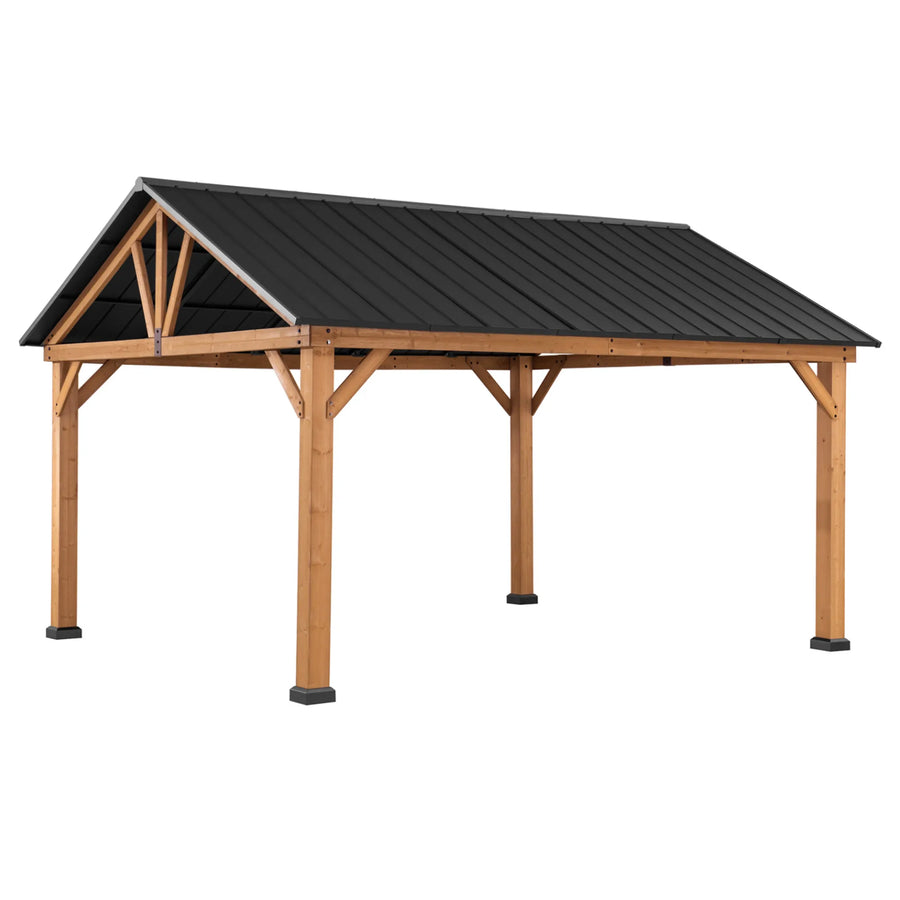 TÖDI Cedar Wood Gazebo 335cm x 399cm