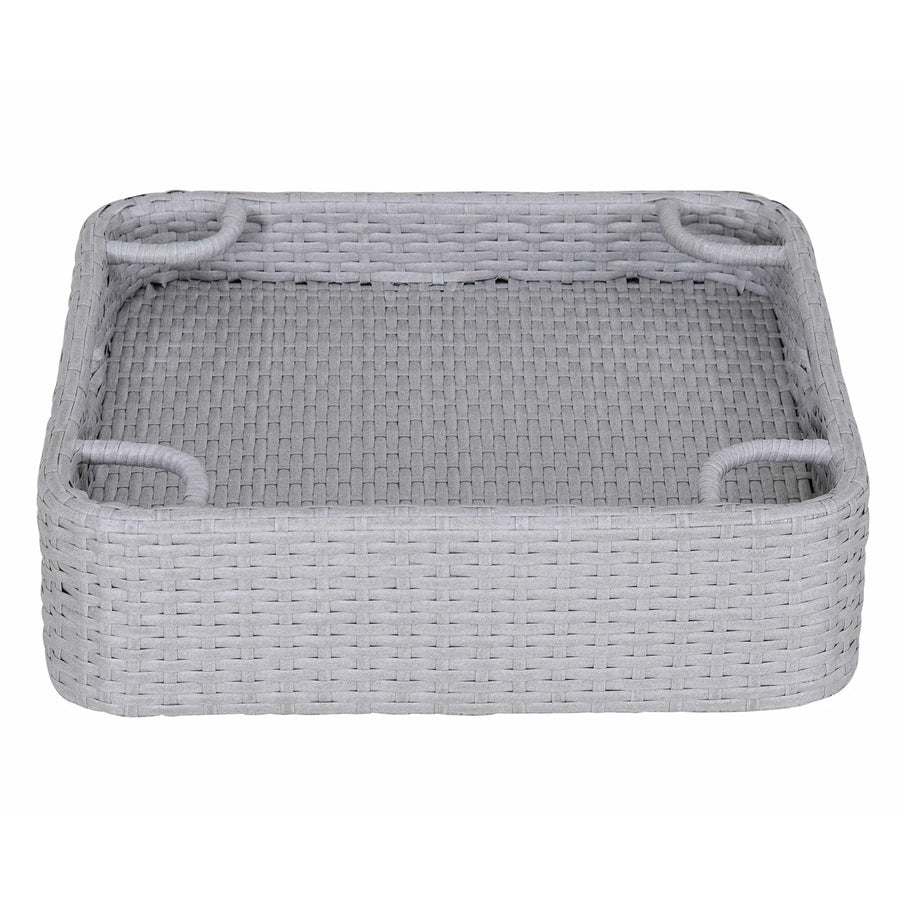 AQUASIS Wicker Floating Pool Trays 61cm x 61cm - Grey