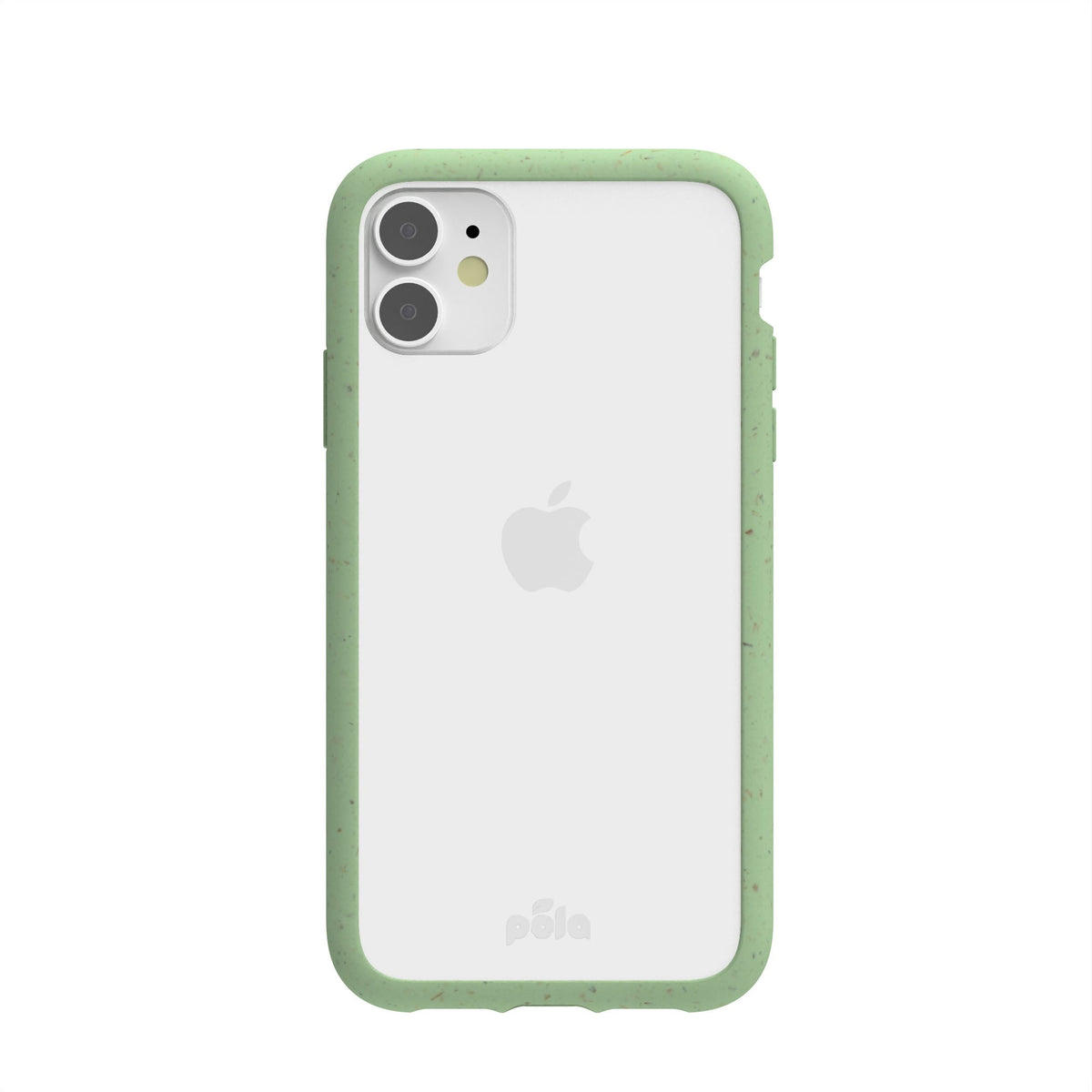 Clear iPhone 11 Case with Sage Green Ridge