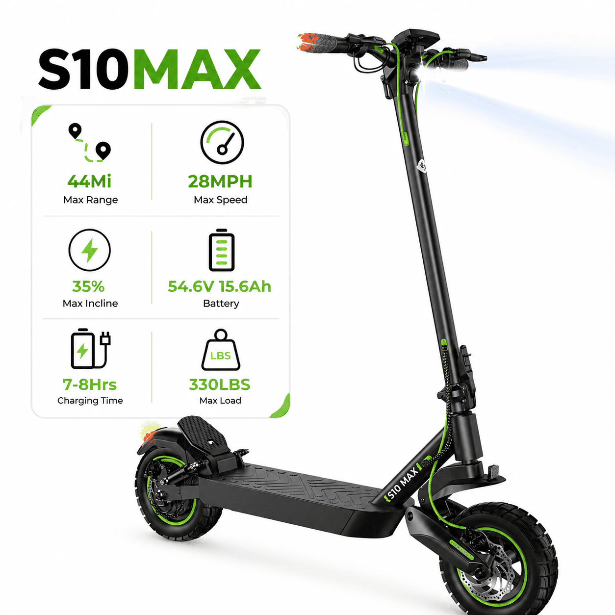 isinwheel® S9Max Electric Scooter for Adults 500W - S10Max £449.99