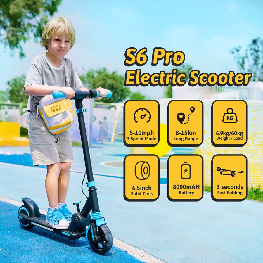 isinwheel® Kids Electric Scooter - S6 Pro Blue