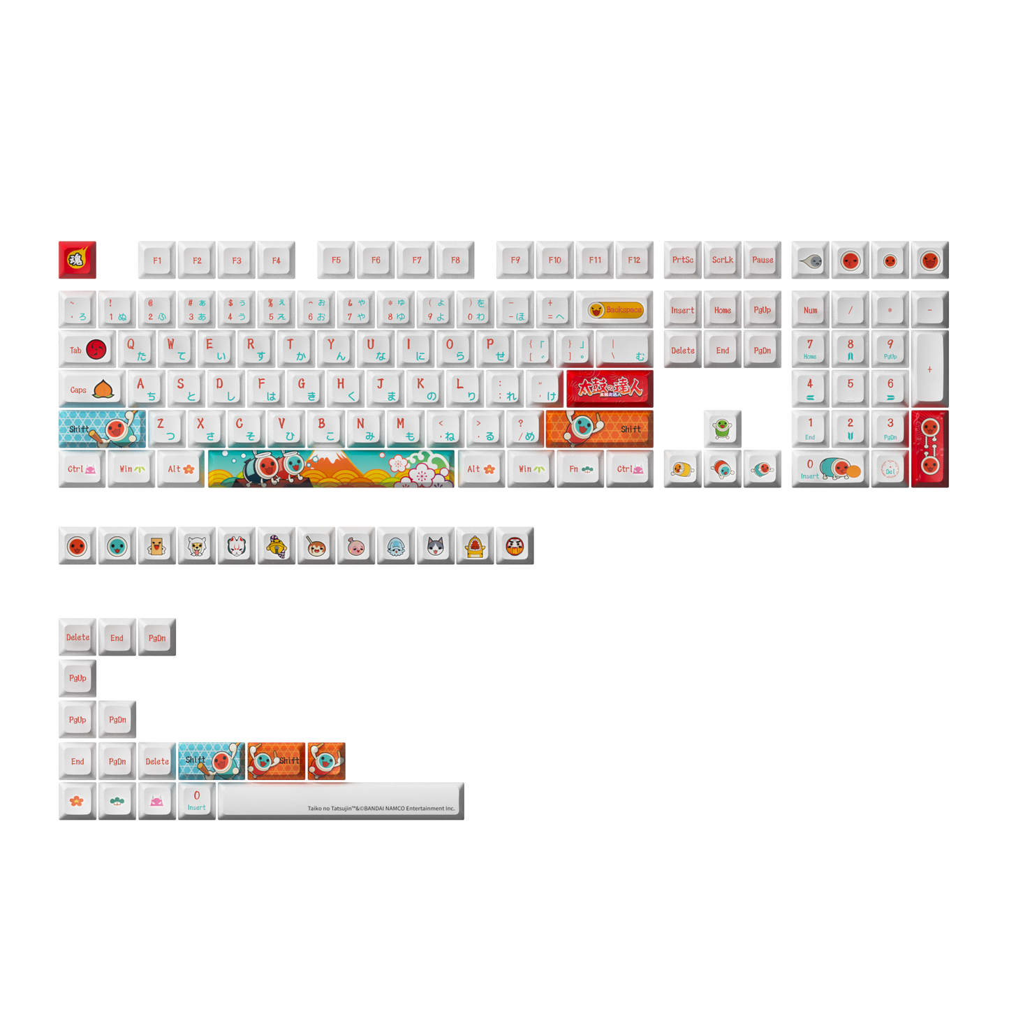Taiko no Tatsujin Keycap Set (137-Key) - JDA