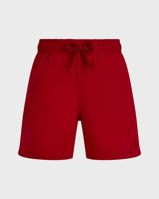 Vilebrequin - Boys Swim Shorts Water-reactive Ronde Des Tortues - Swimwear - Jim - Red - Size 14
