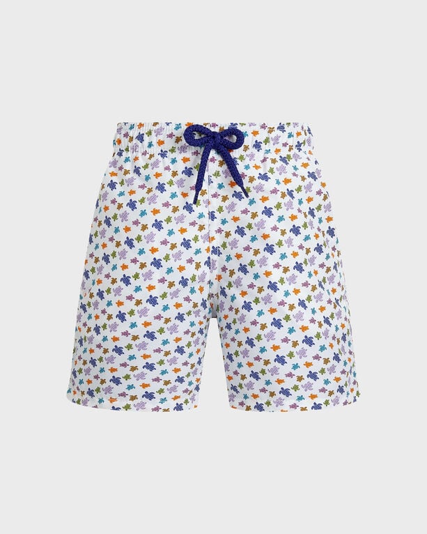 Vilebrequin - Boys Swim Shorts Micro Ronde Des Tortues - Swimwear - Jim - White - Size 14