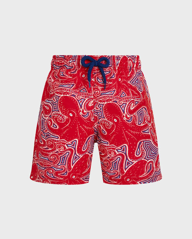 Vilebrequin - Boys Swim Shorts Hypnoctopus - Swimwear - Jim - Red - Size 14