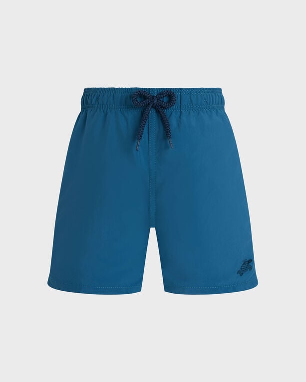 Vilebrequin - Boys Swim Shorts Water-reactive Micro Ronde Des Tortues - Swimwear - Jim - Blue - Size 14