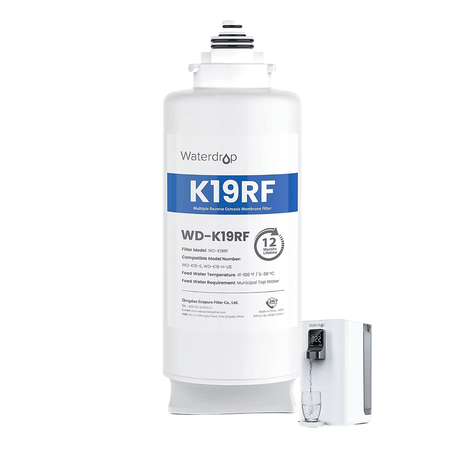 Waterdrop WD-K19RF Replacement RO Filter for WD-K19-H Countertop Hot Water Dispensers