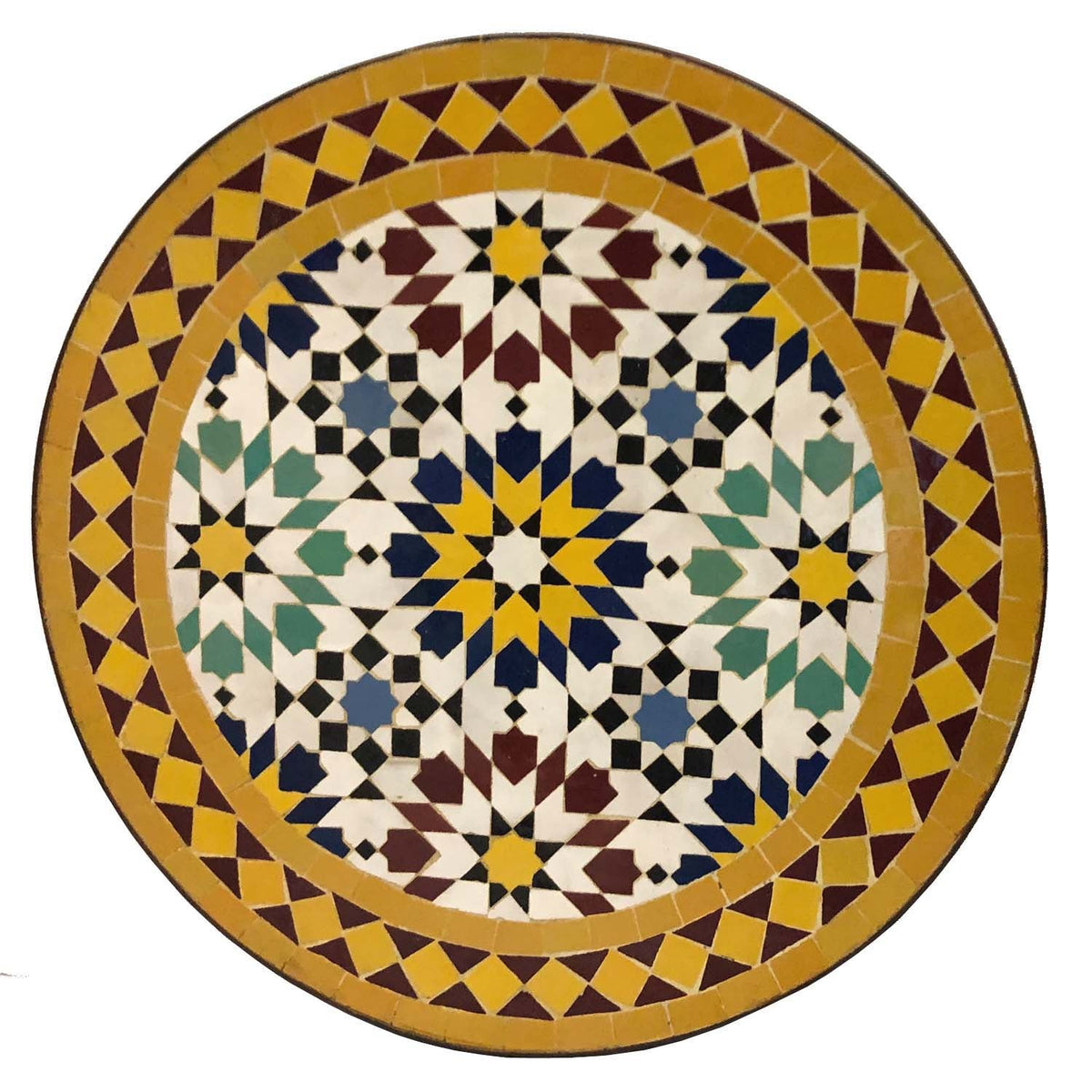 Kaffeetisch Rund, Mosaiktisch