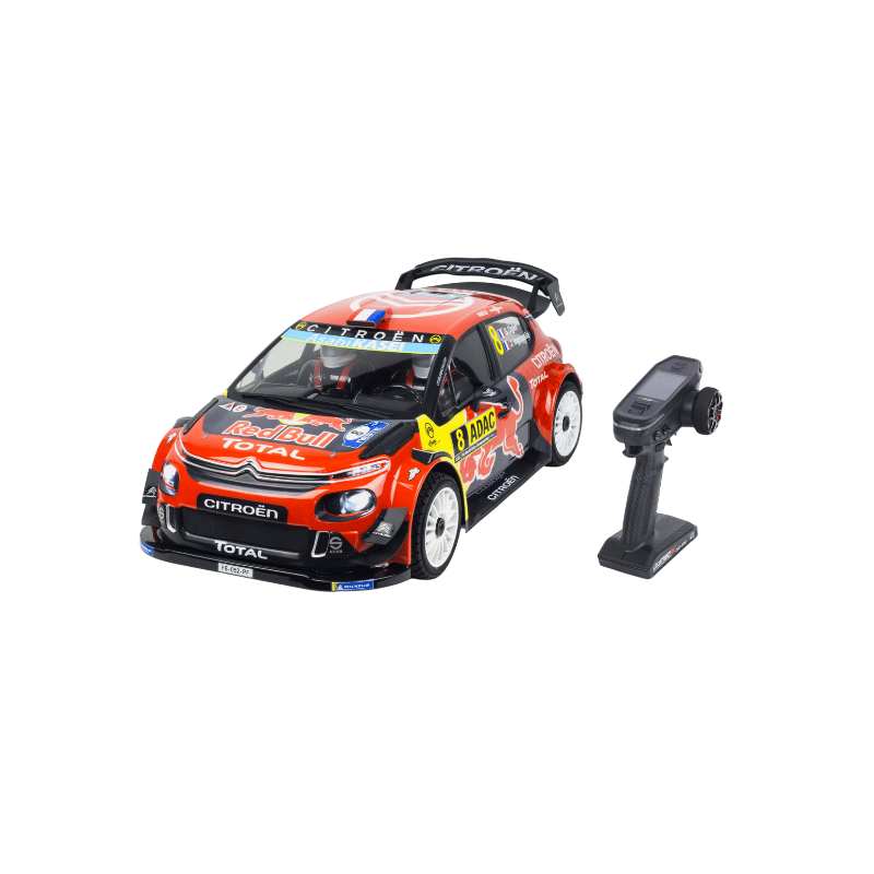 Traction Hobby Upgraded Citroën WRC C3 1/7 Scale 6S Brushless 4WD RTR RC Rally Car - Red Bull / Sea freight (20-40 days)