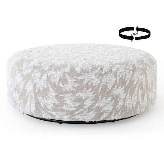 Logan 360° Swivel Foostool - Choice Of Fabrics