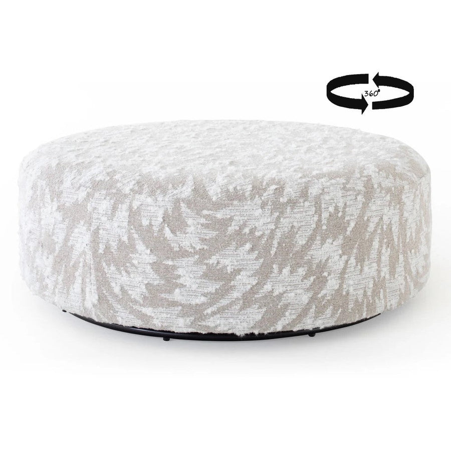 Logan 360° Swivel Foostool - Choice Of Fabrics