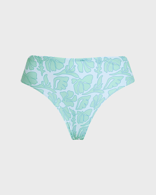 Vilebrequin - Women High-waisted Bikini Bottom Seashells - Swimwear - Lake - White - Size M