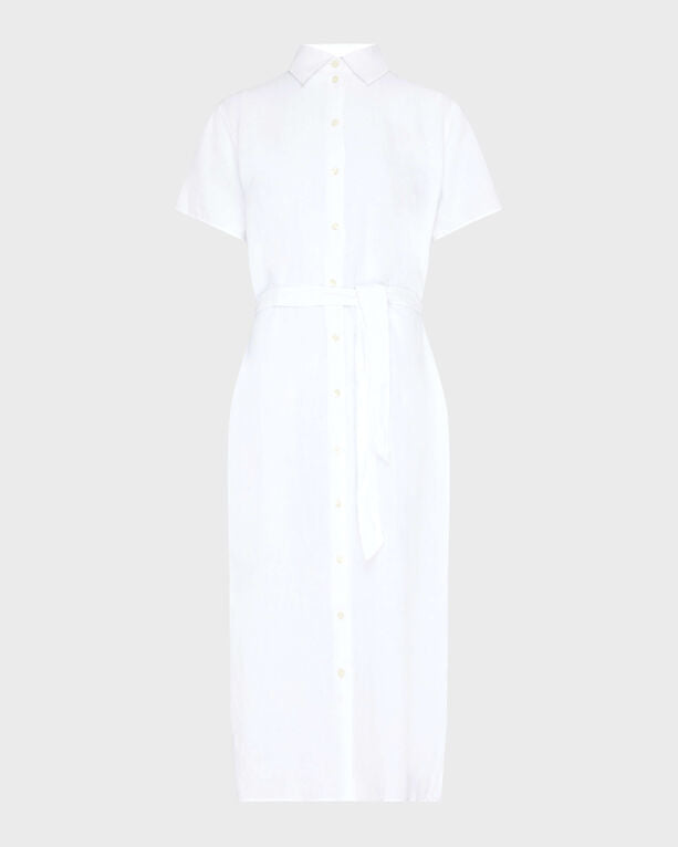 Vilebrequin - Women Linen Shirt Dress Solid - Dress - Luciane - White - Size XL