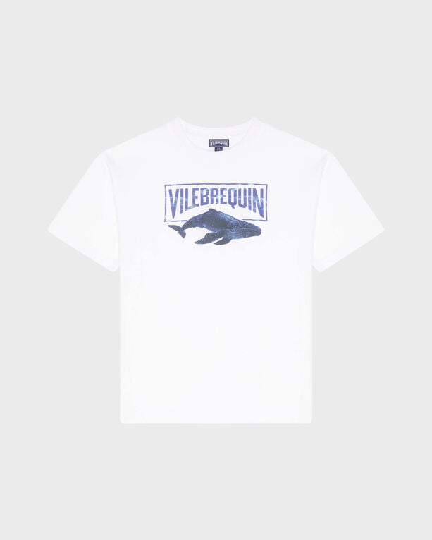 Vilebrequin - Boys Organic Cotton T-shirt Whale - Tee Shirt - Galileo - White - Size 14
