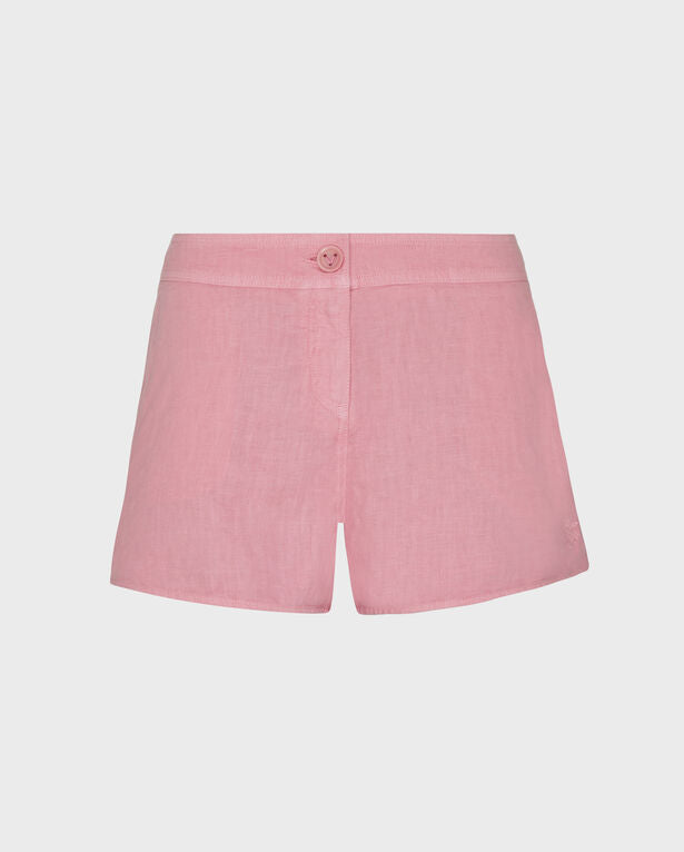 Vilebrequin - Women Linen Bermuda Shorts - Bermuda - Loise - Pink - Size XL