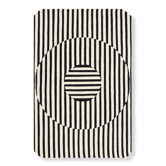 Abstractions - 2'6" x 7' / Black