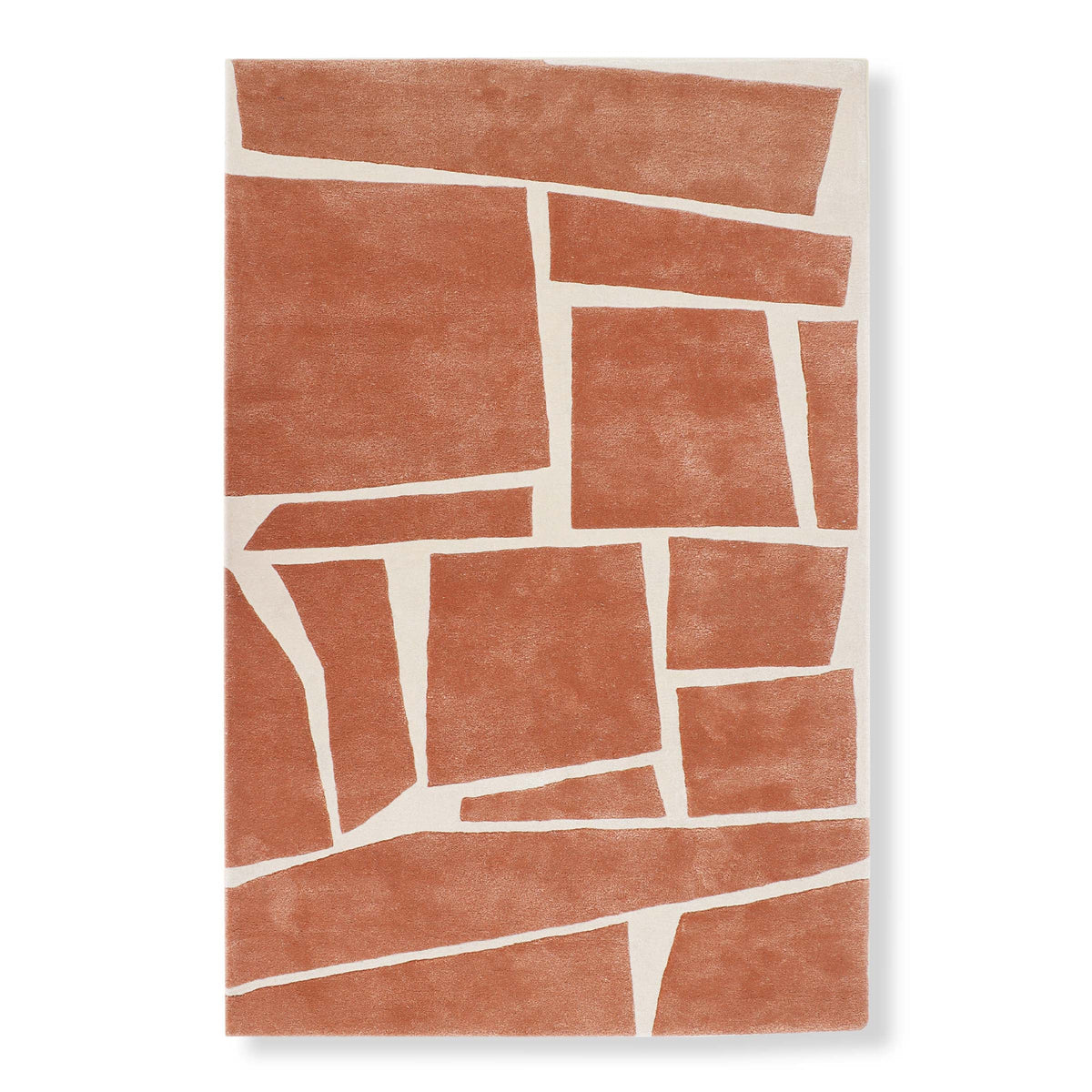 Cubist - 5' x 8' / Terracotta