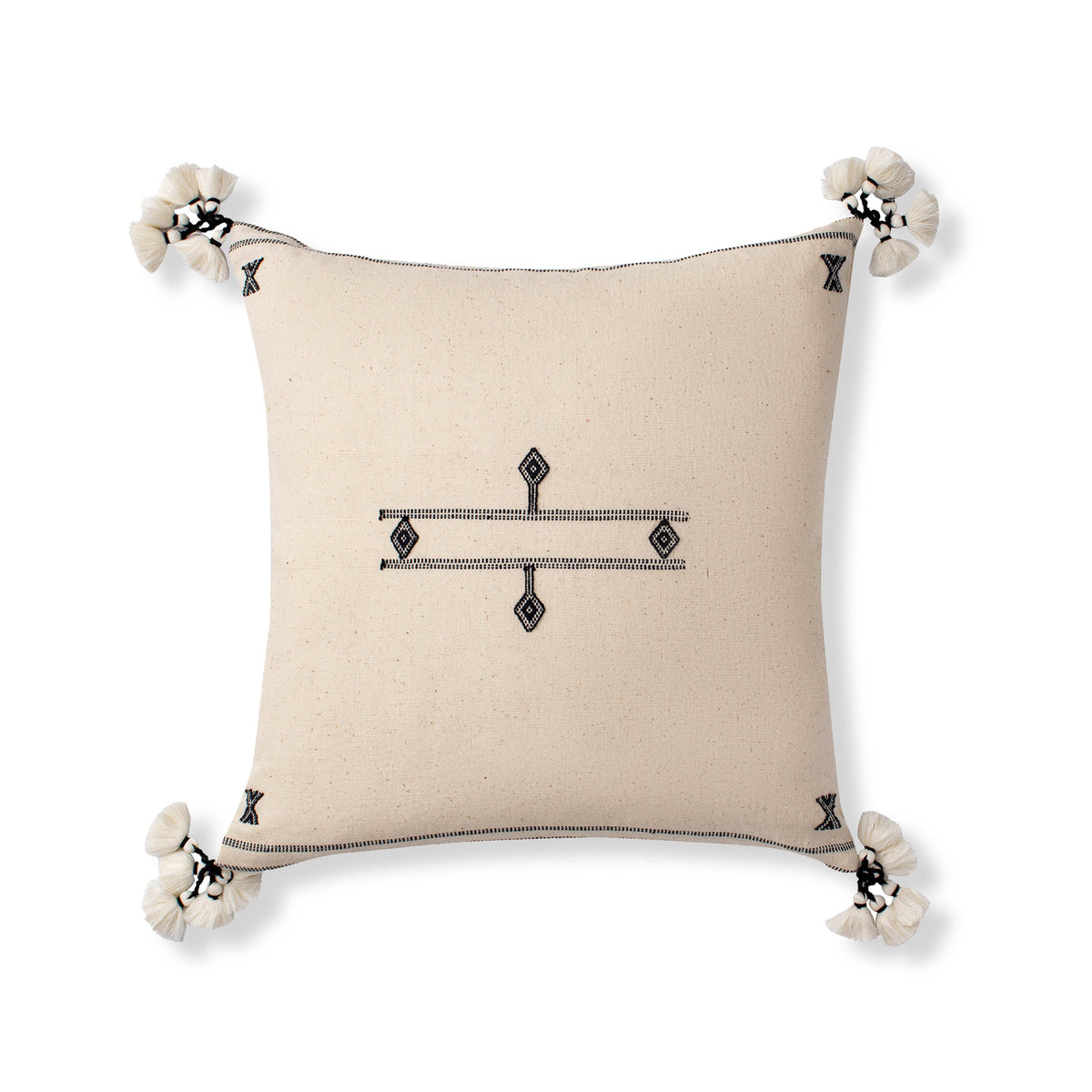Gatsby Pillow - 18" x 18" / Natural Cotton