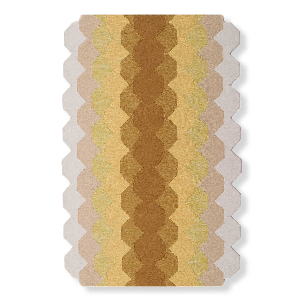 Hex - 2'6" x 7' / Mustard Yellow