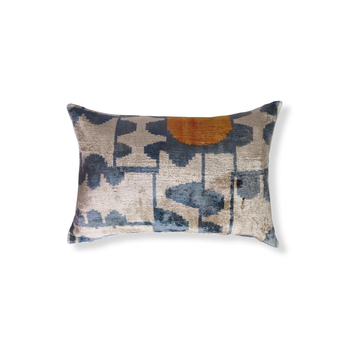 Koy Silk Ikat Lumbar Pillow - 16" x 24"