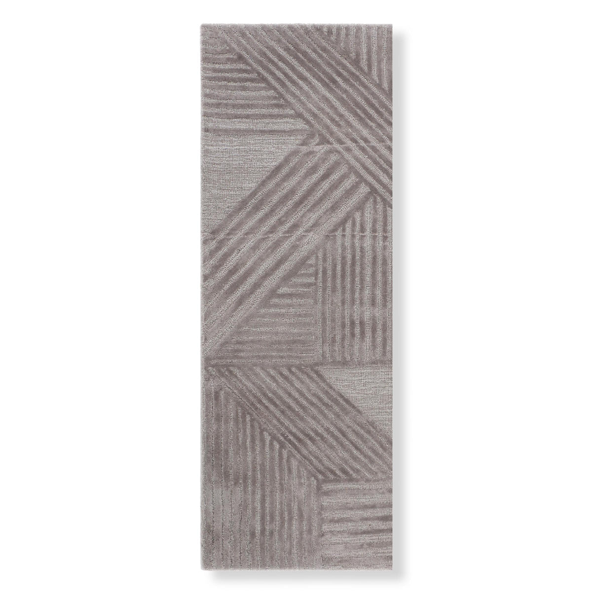 Mauve-lous Lines - 2'6" x 12' / Taupe