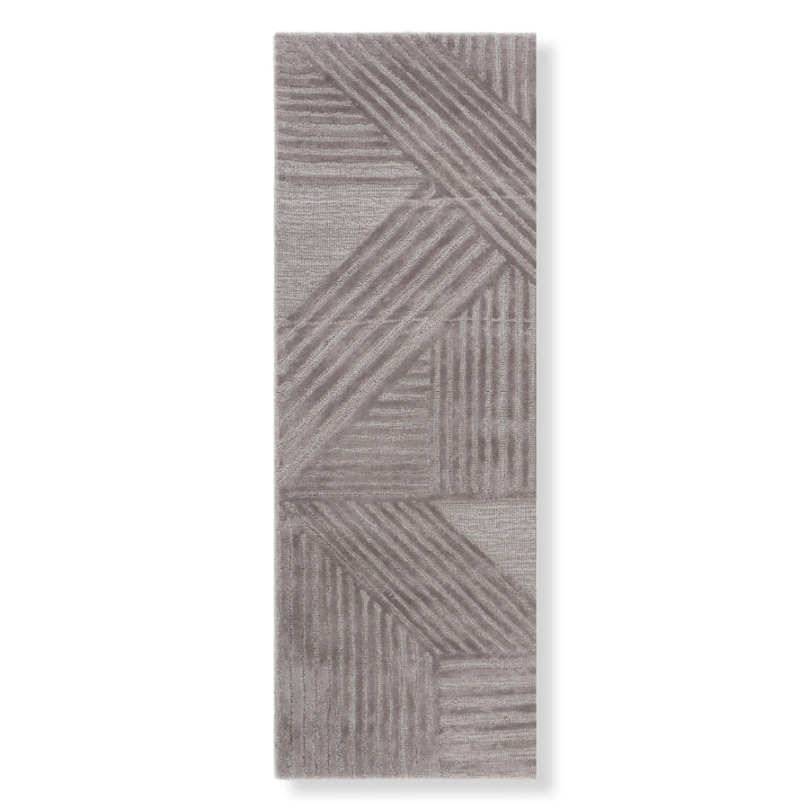 Mauve-lous Lines - 2'6" x 12' / Taupe