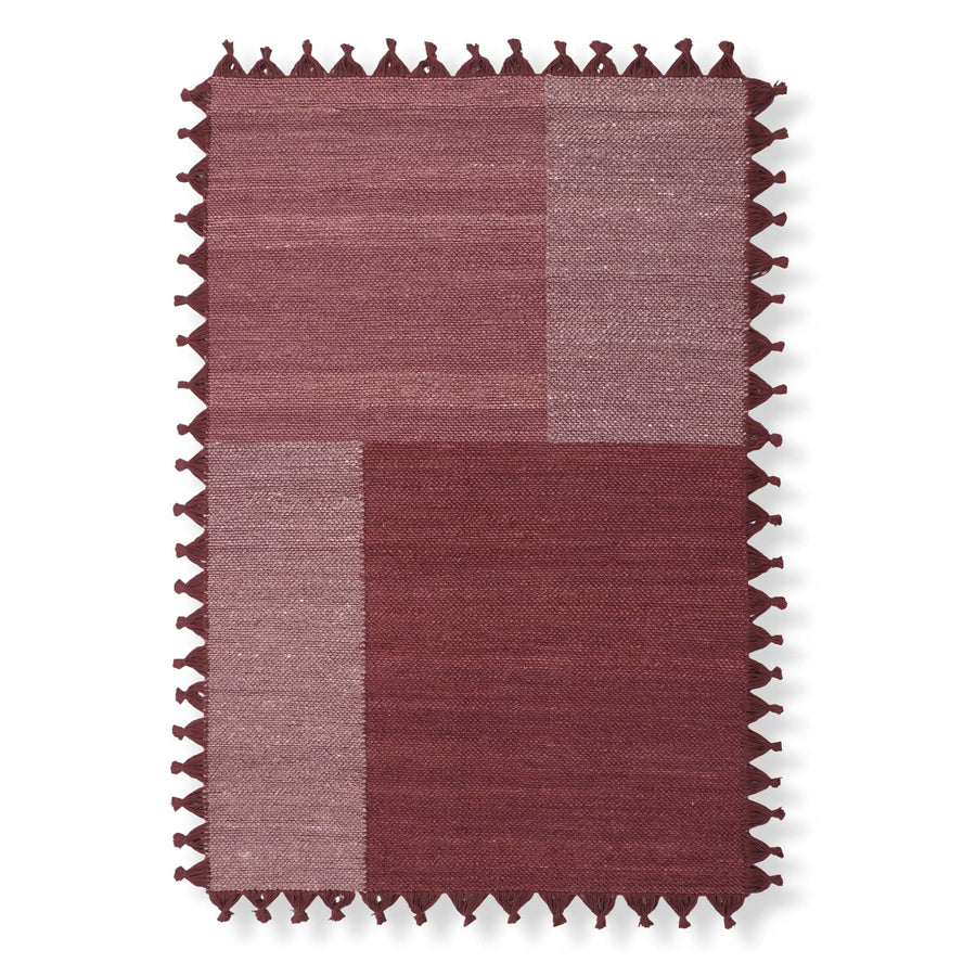 Merlot Jute - 2'6" x 7' / Maroon