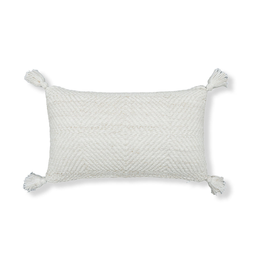 Sierra Lumbar Pillow - 12" x 21" / White