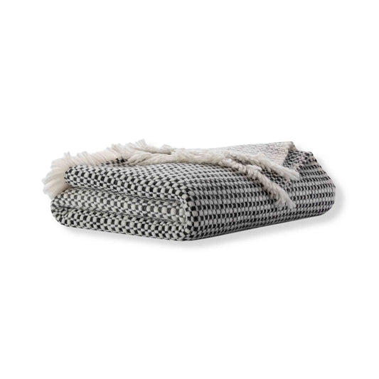 Tres Gray Alpaca Throw - 50" x 70" / Gray Baby Alpaca