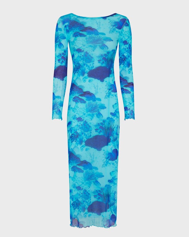 Vilebrequin - Women Tulle Long Dress Coral Reef - Dress - Lisabeth - Blue - Size XL