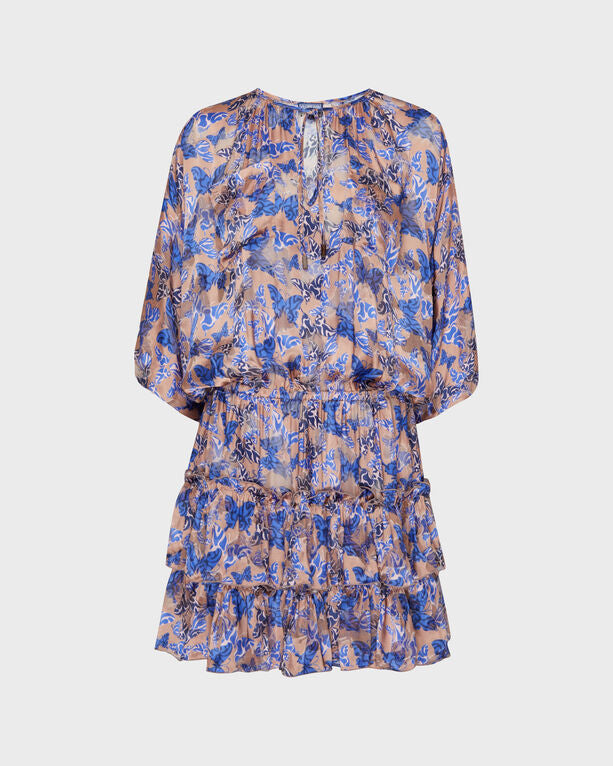 Vilebrequin - Women Viscose And Silk Dress Disco Butterfly - Dress - Lauriane - Pink - Size M
