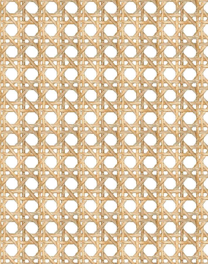 'Faux Large Caning' Wallpaper by Wallshoppe - Wicker - Removable / 26 in. x 4.5 ft.