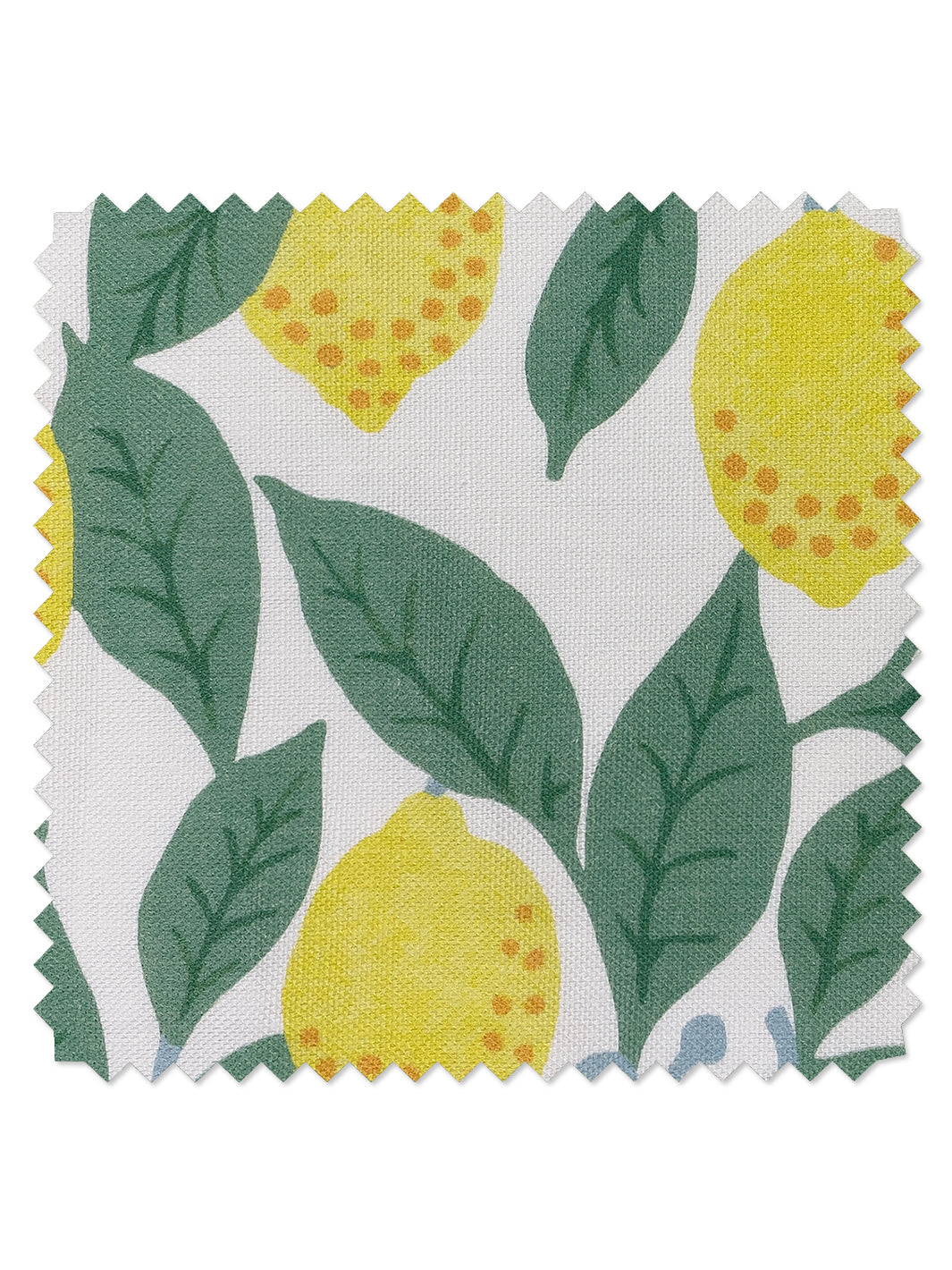 'Lemons' Linen Fabric by Nathan Turner - Natural - LINEN / YARD