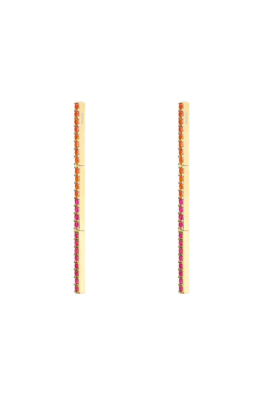 Boulo Long Story Earrings Pink - One Size