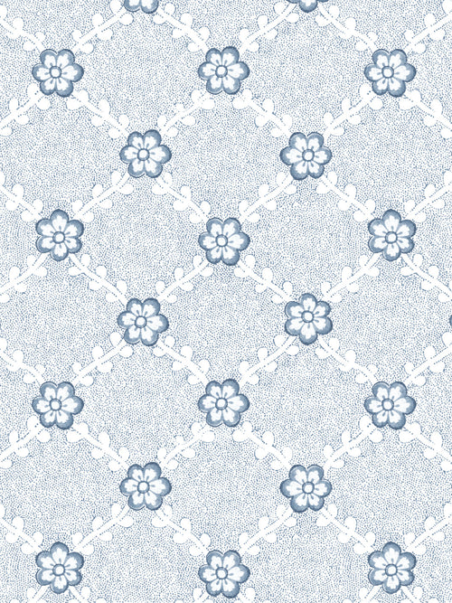 'Lucia' Wallpaper by Nathan Turner - Blue - Removable / 26 in. x 4.5 ft.