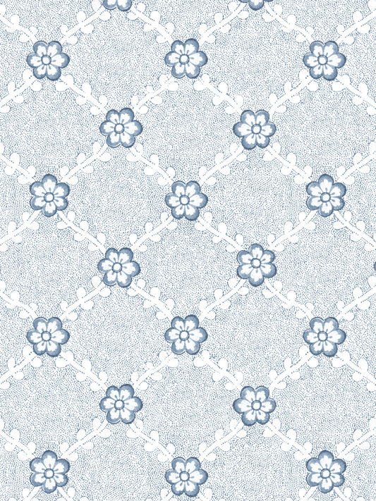 'Lucia' Wallpaper by Nathan Turner - Blue - Removable / 26 in. x 4.5 ft.