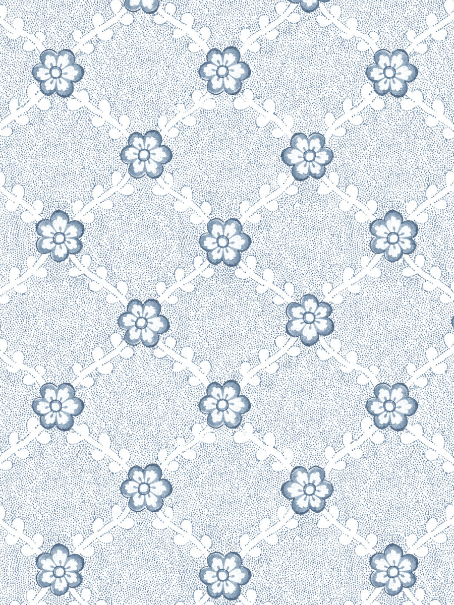 'Lucia' Wallpaper by Nathan Turner - Blue - Removable / 26 in. x 4.5 ft.