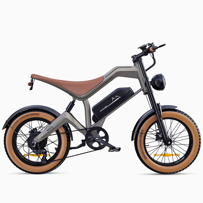 M20 All-Terrain Long-Range Electric Bike - Brown