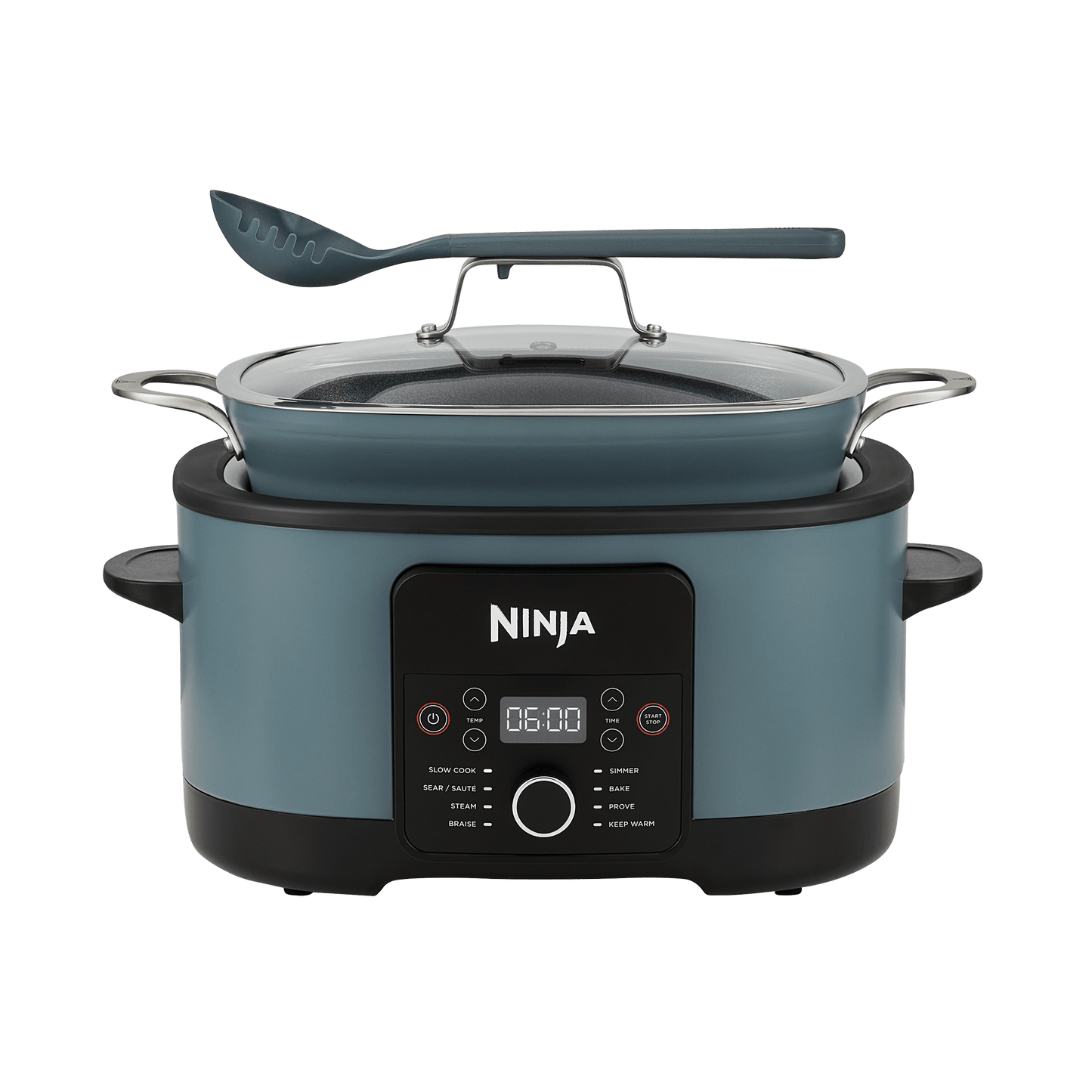 Ninja Foodi 8-in-1 PossibleCooker Slow Cooker & Multi-Cooker Sea Salt Grey [] in Blue | MC1001UK | by SharkNinja