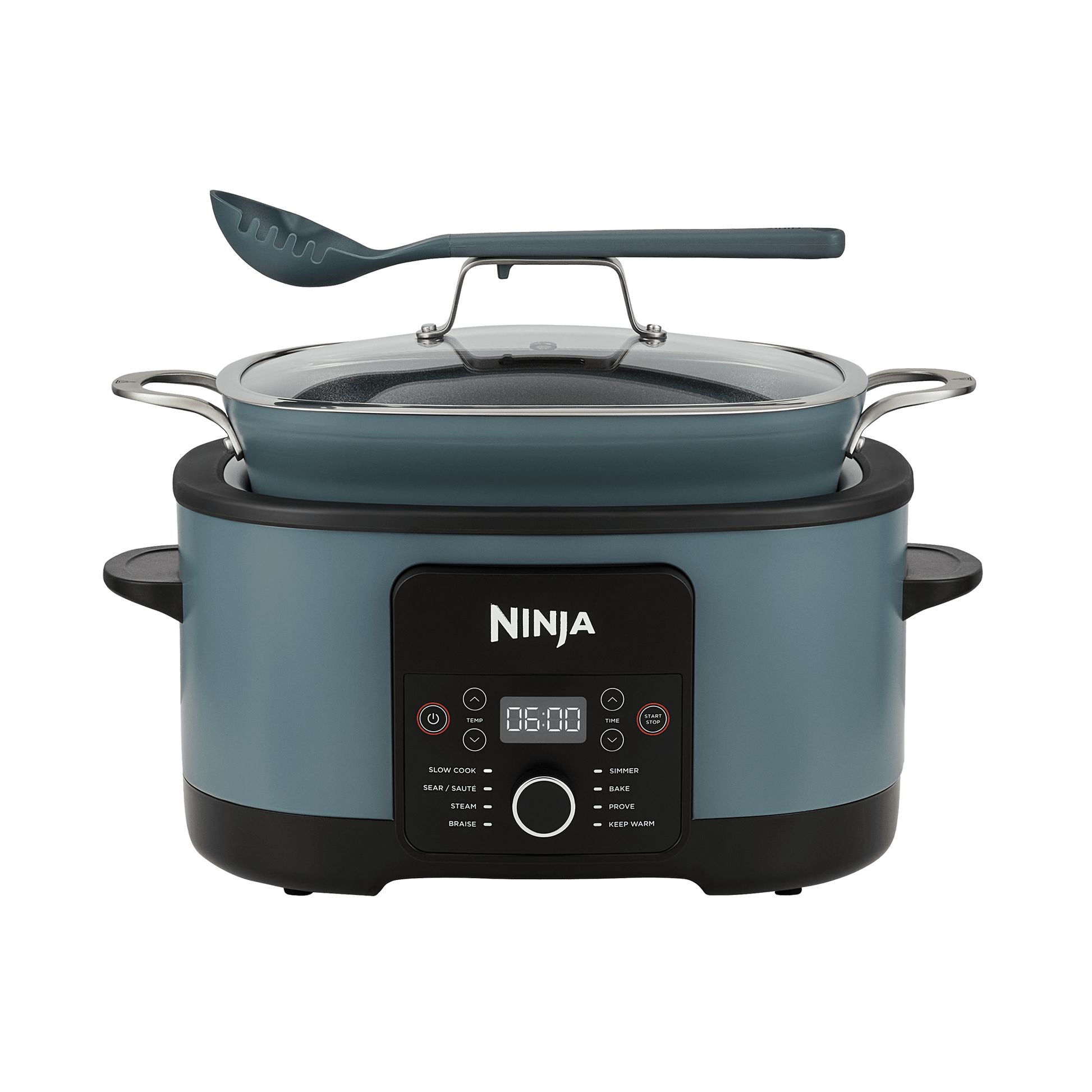 Ninja Foodi 8-in-1 PossibleCooker Slow Cooker & Multi-Cooker Sea Salt Grey [] in Blue | MC1001UK | by SharkNinja