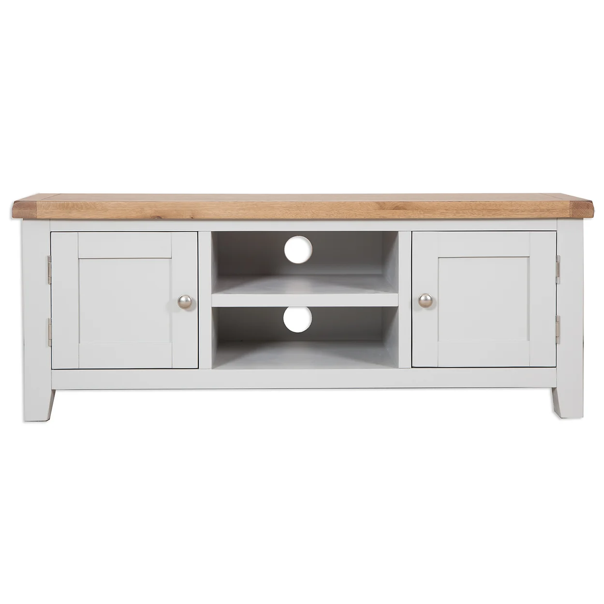 St.Ives French Grey & Oak Large TV Cabinet