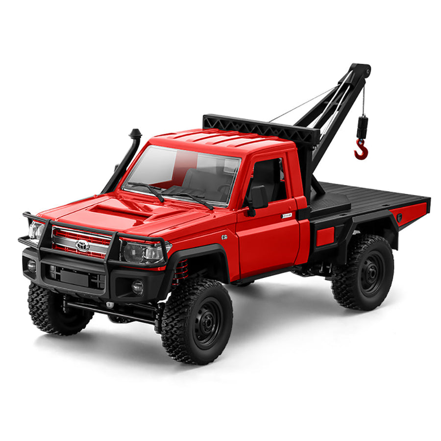 MNRC MN82T 1/12 Scale TOYOTA LC79 4WD RTR Off Road RC Rock Truck Crawler with LED Lights - Red