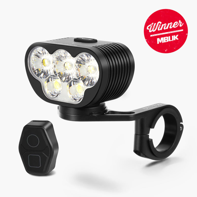 MONTEER 8000S V2.0 5-LED Remote MTB Light
