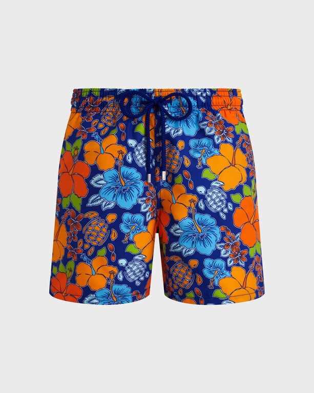 Vilebrequin - Men Swim Shorts Tropical Turtle - Swimwear - Moorea - Blue - Size XL