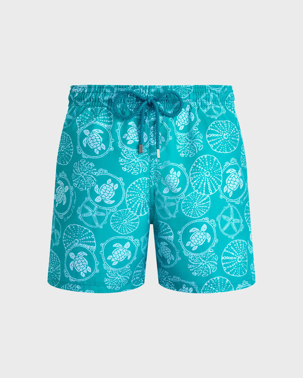 Vilebrequin - Men Swim Shorts Oursins Bicolores - Swimwear - Moorea - Green - Size XXXL