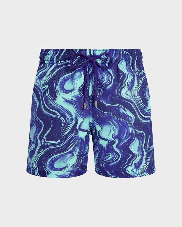 Vilebrequin - Men Swim Shorts Marble - Swimwear - Moorea - Blue - Size XXXL