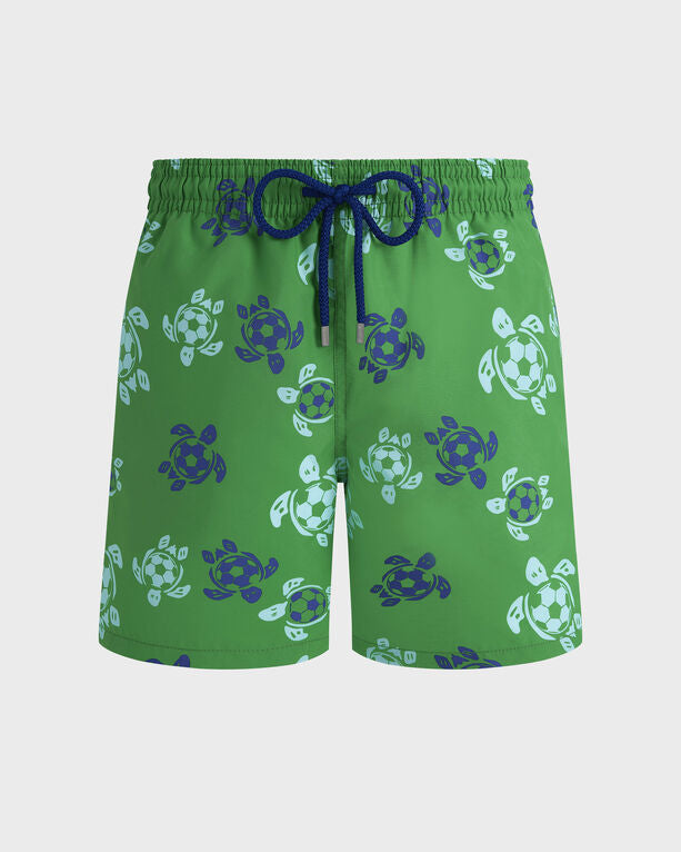 Vilebrequin - Men Swim Shorts Soccer Turtles - Swimwear - Moorea - Green - Size XXXL