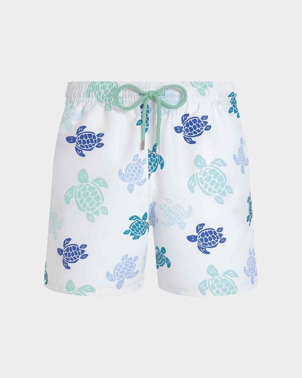 Vilebrequin - Men Swim Shorts Tortues Multicolores - Swimwear - Moorea - White - Size XXXL