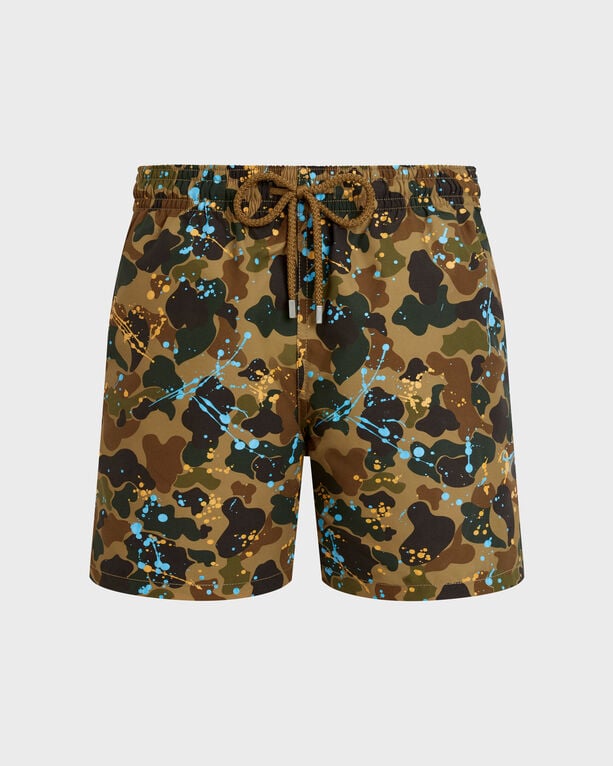 Vilebrequin - Men Swim Shorts Camo Splash - Vbq X Palm Angels - Swimwear - Moorea - Brown - Size M